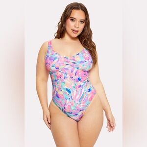 Fabletics Yitty Shaping Swim Demi One Piece Sz XXl/1x